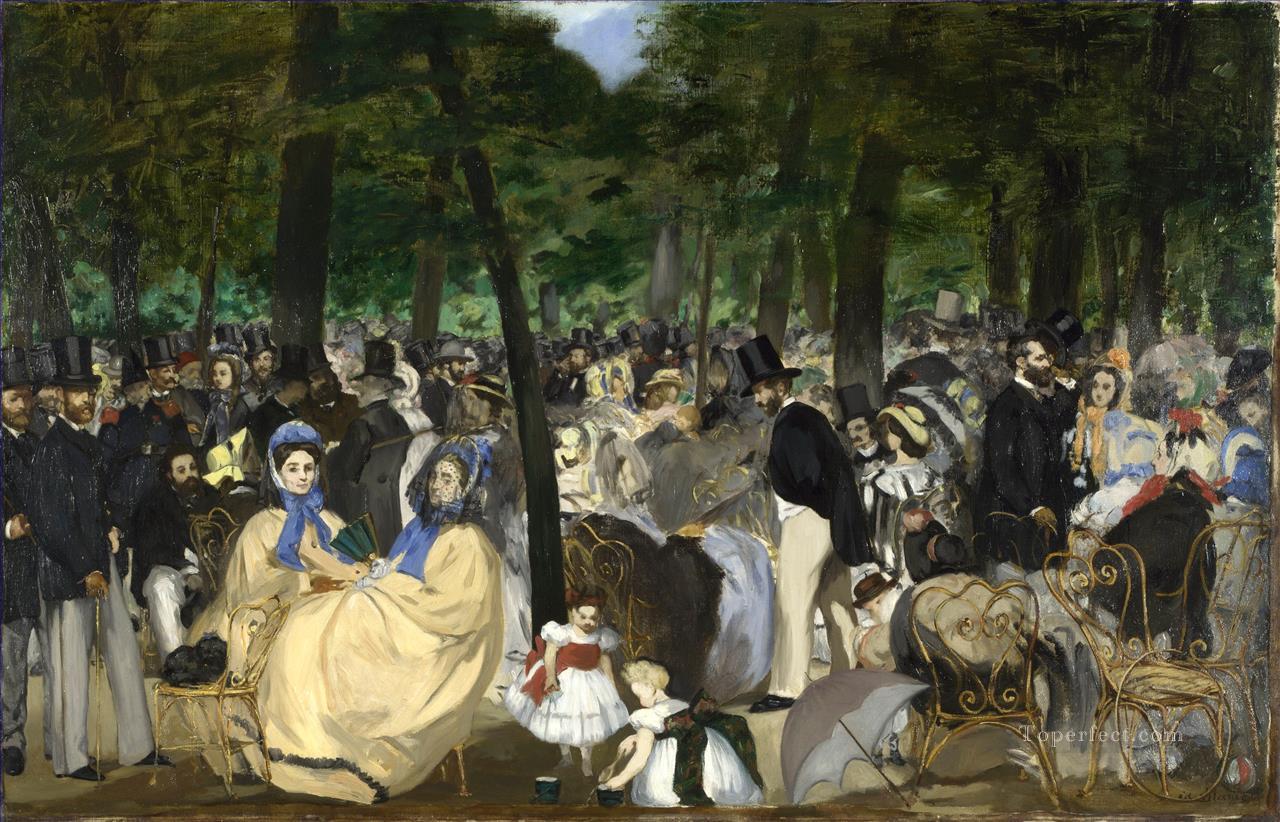 Music in the Tuileries Gard Eduard Manet Oil Paintings